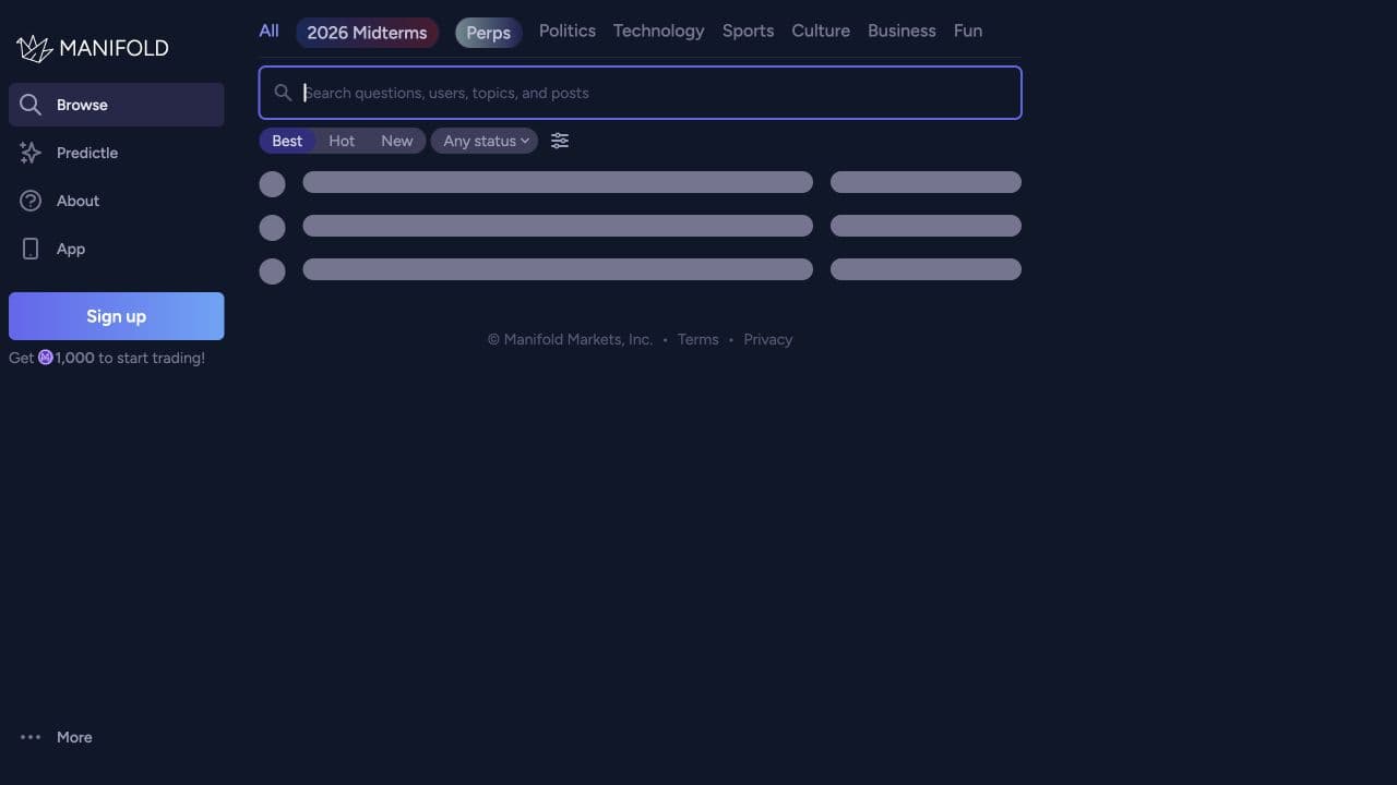 Manifold public website or documentation, captured 2026-09-29